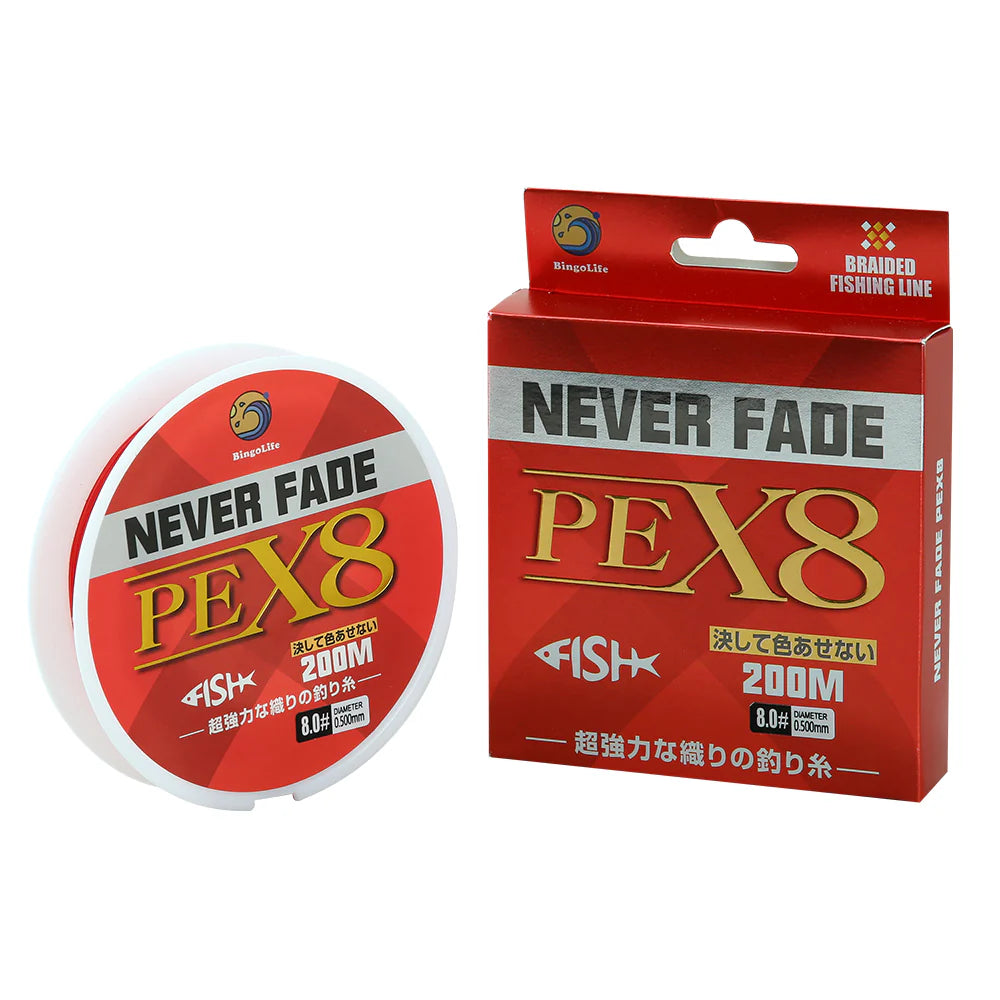 Never Fade PEX8, 200m - rot