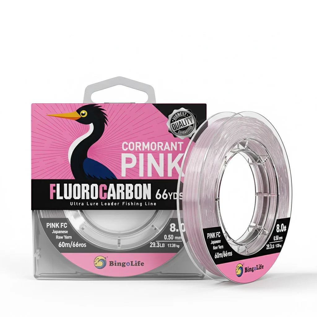 Fluorcarbon, 100 m – rosa